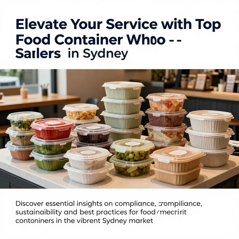 A collection of stylish, sustainable food containers on display in a Sydney café, representing modern food packaging solutions.