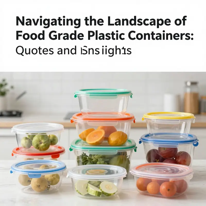 An assortment of food grade plastic containers illustrating different types suitable for various culinary uses.