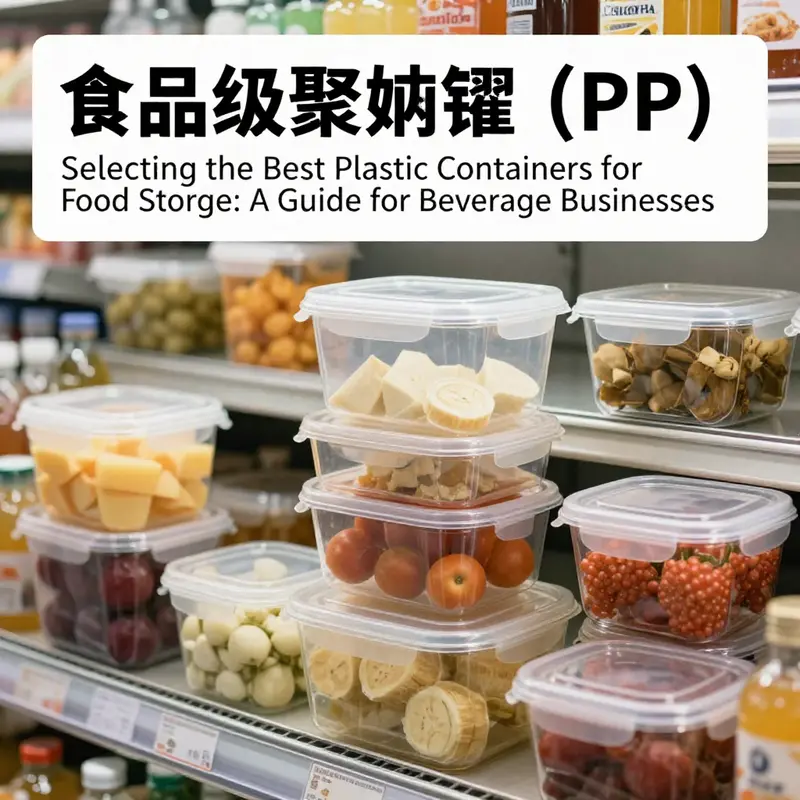 An array of food-grade polypropylene containers ideal for storing beverages and food safely.