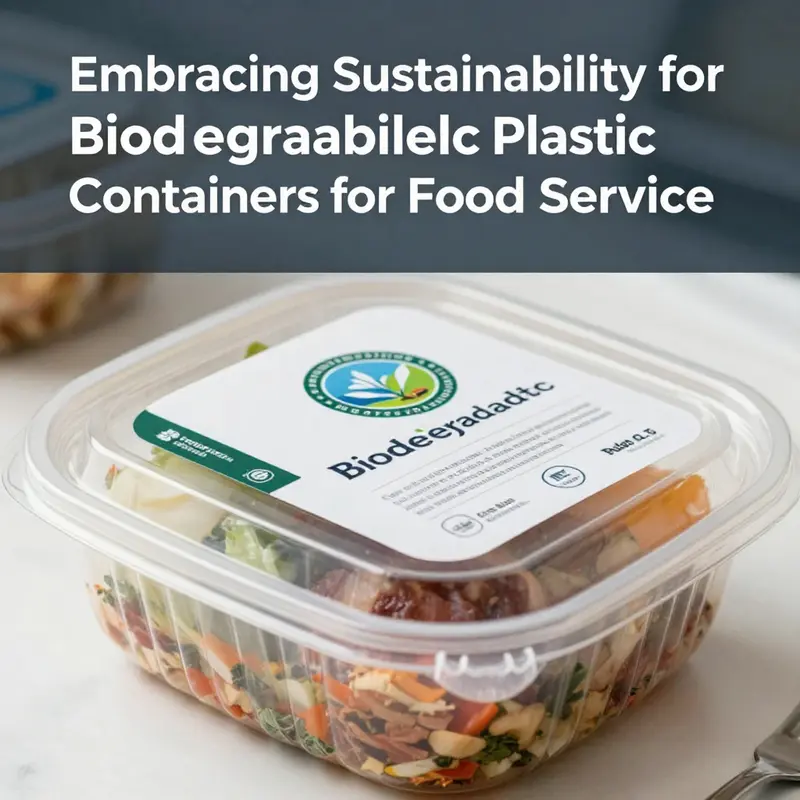 Innovative biodegradable plastic containers made from renewable resources.