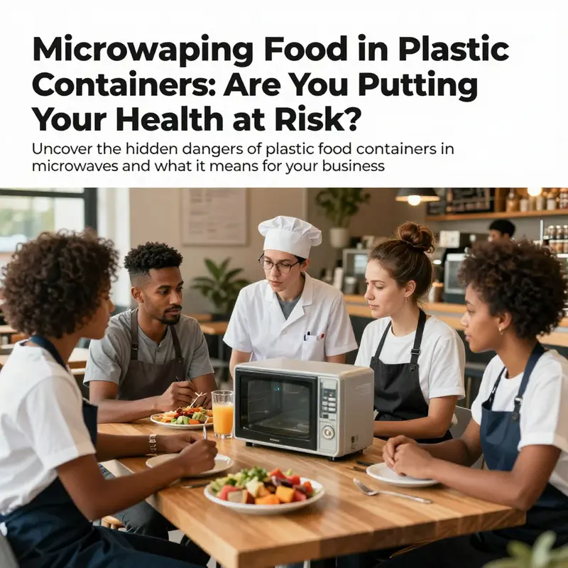 A group of food service professionals brainstorming healthy alternatives for microwaving food.