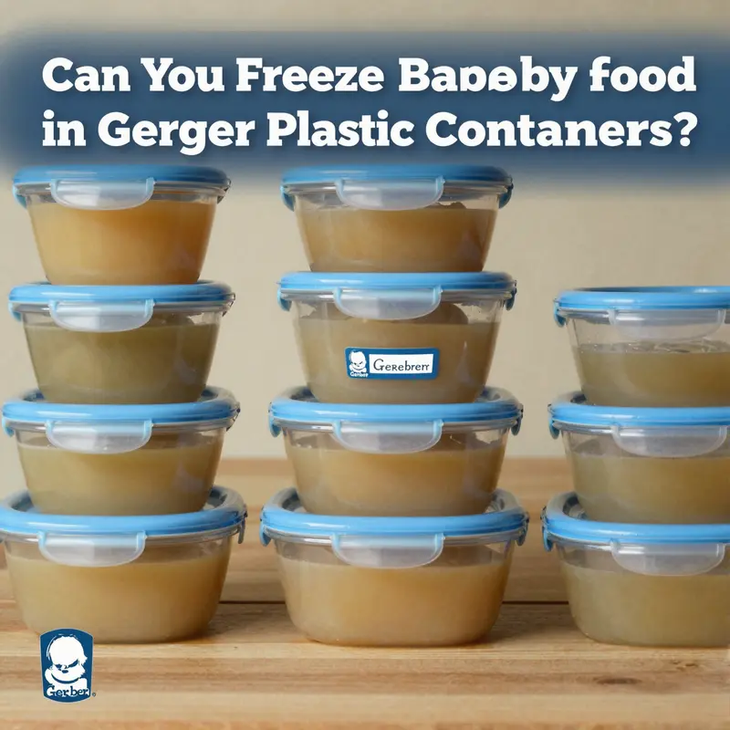 Exploration of the risks associated with freezing baby food in Gerber plastic containers.