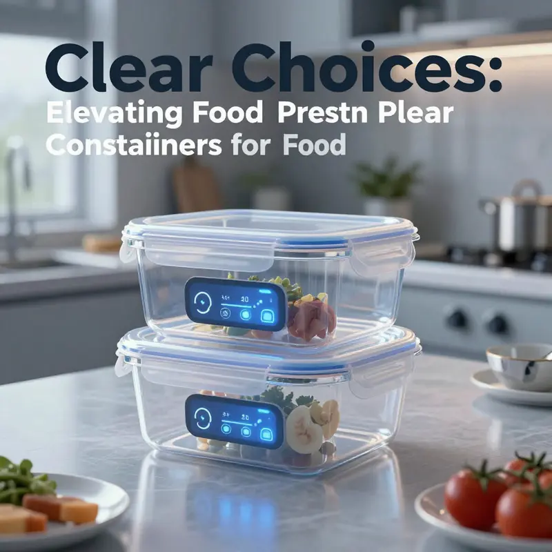 Various types of plastic clear containers showcasing their versatility in food presentation.