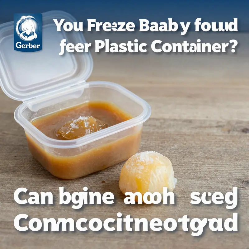 Exploration of the risks associated with freezing baby food in Gerber plastic containers.