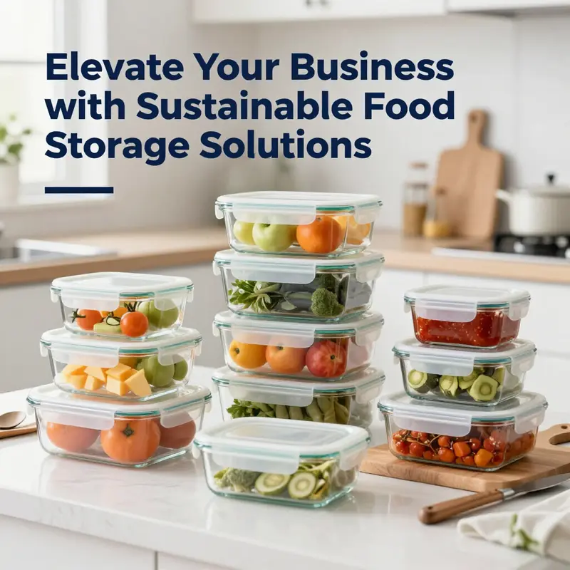 Glass containers offer a safe and visually appealing way to store food ingredients.