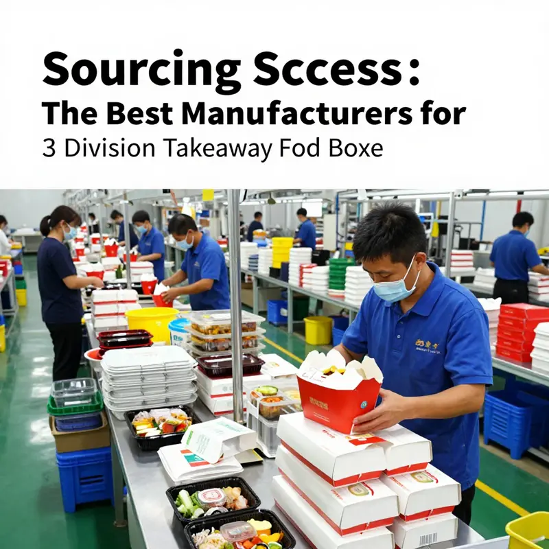 A vibrant manufacturing facility in Guangdong focused on producing high-quality 3 division takeaway food boxes.