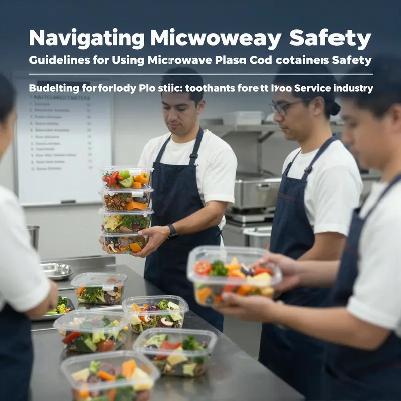 Diverse plastic containers comparing microwave-safe and non-safe options.