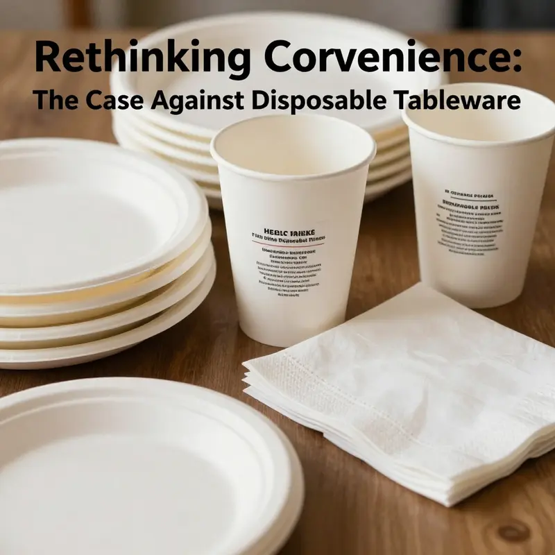 A careful examination of disposable tableware reveals hidden health risks and toxic chemicals.