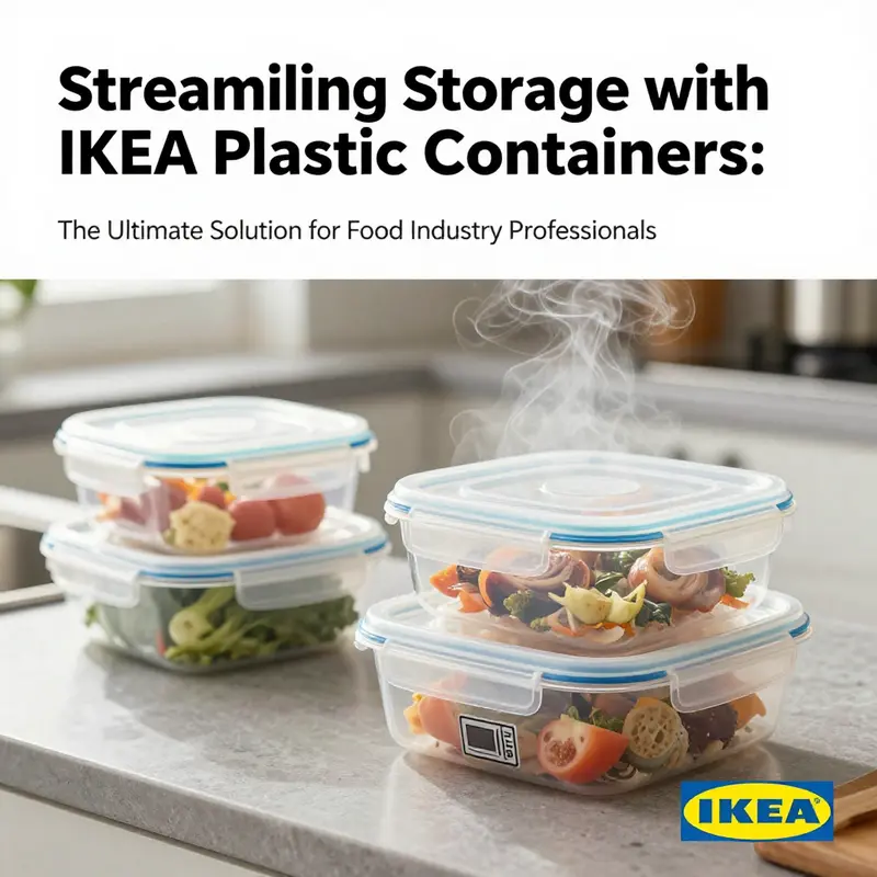 A diverse range of IKEA plastic containers displaying their versatility for various food storage needs.