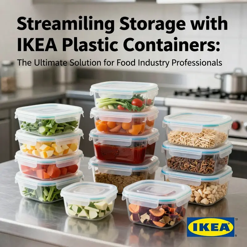 A diverse range of IKEA plastic containers displaying their versatility for various food storage needs.