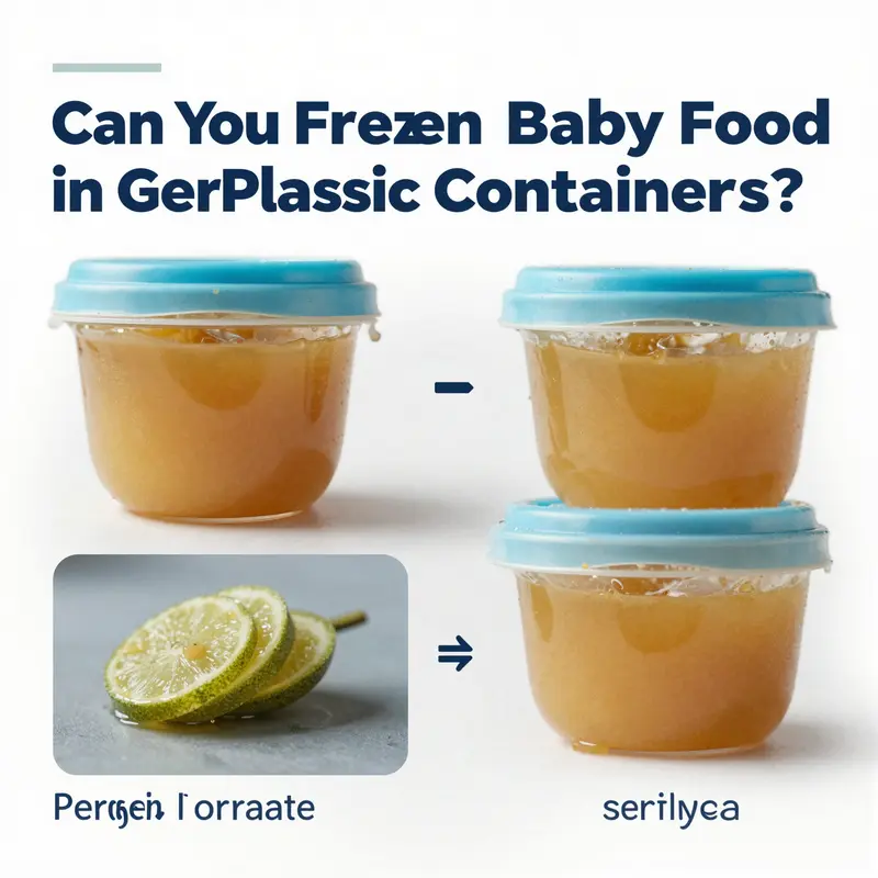 Exploration of the risks associated with freezing baby food in Gerber plastic containers.