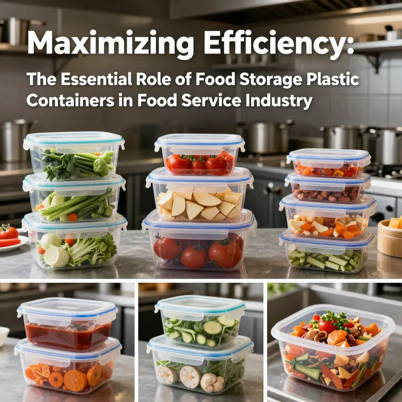 Food storage plastic containers play a crucial role in organizing meal prep within professional kitchens.