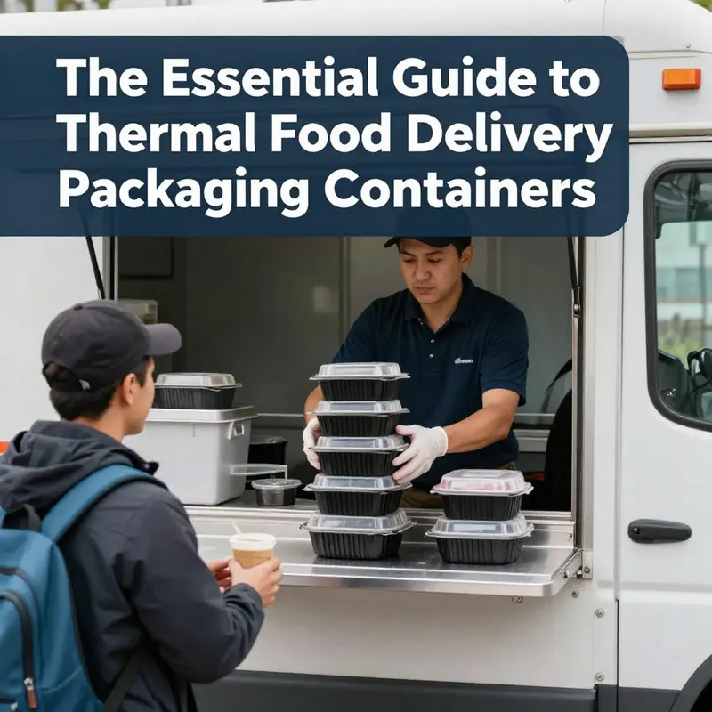 Various thermal food delivery packaging containers highlighting their advanced insulation technology.
