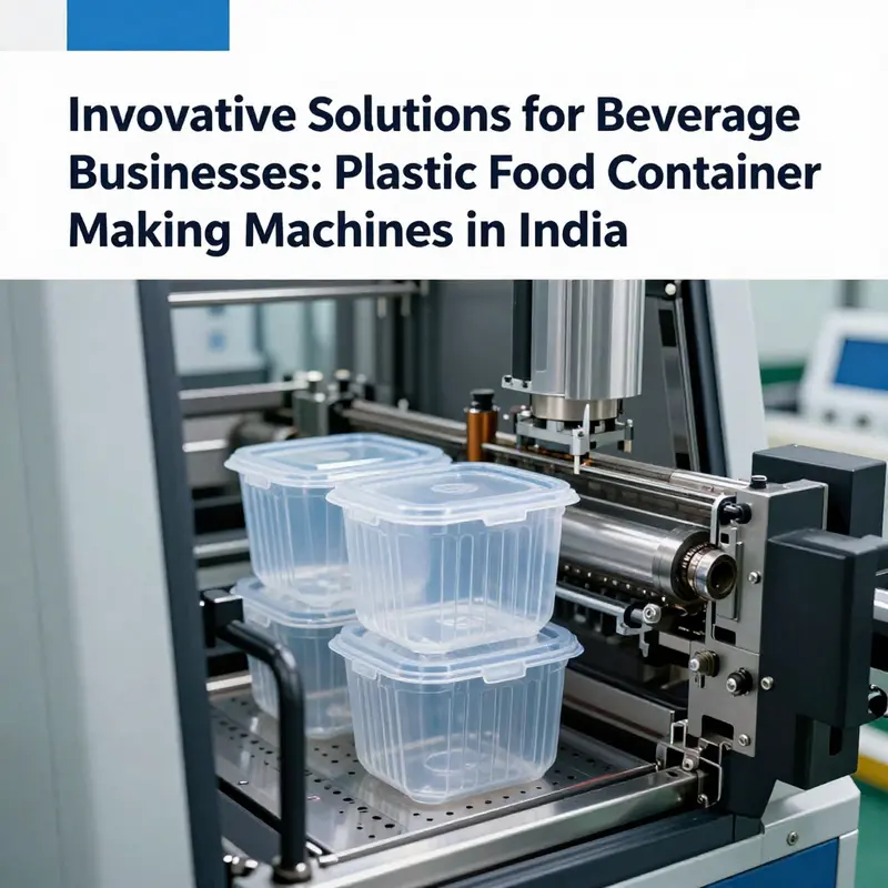 A state-of-the-art injection molding machine in action, producing plastic food containers with remarkable precision.