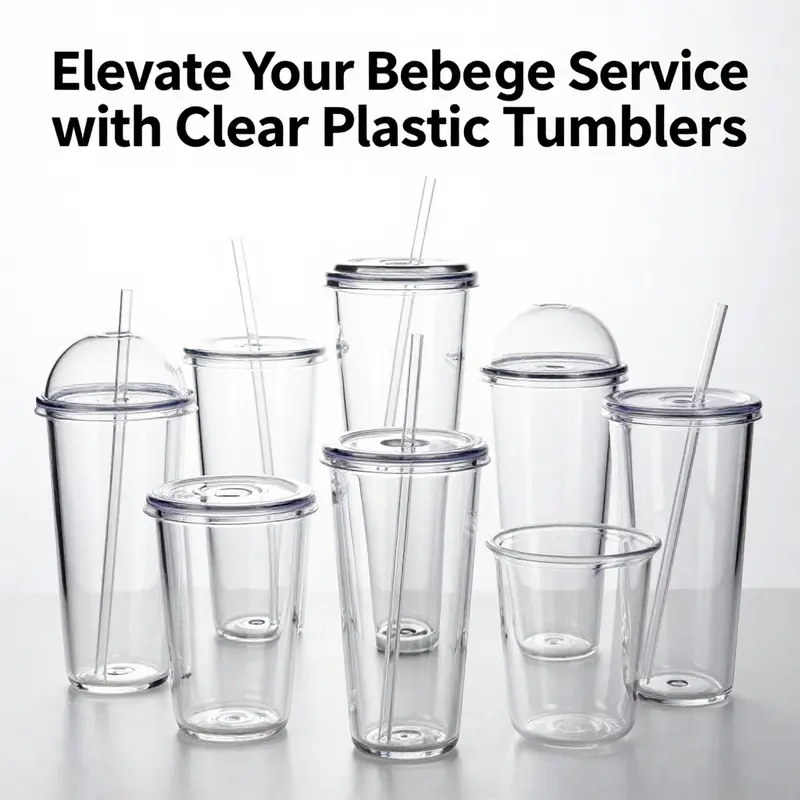 Showcasing innovative designs of clear plastic tumblers, highlighting functionality and aesthetic appeal.