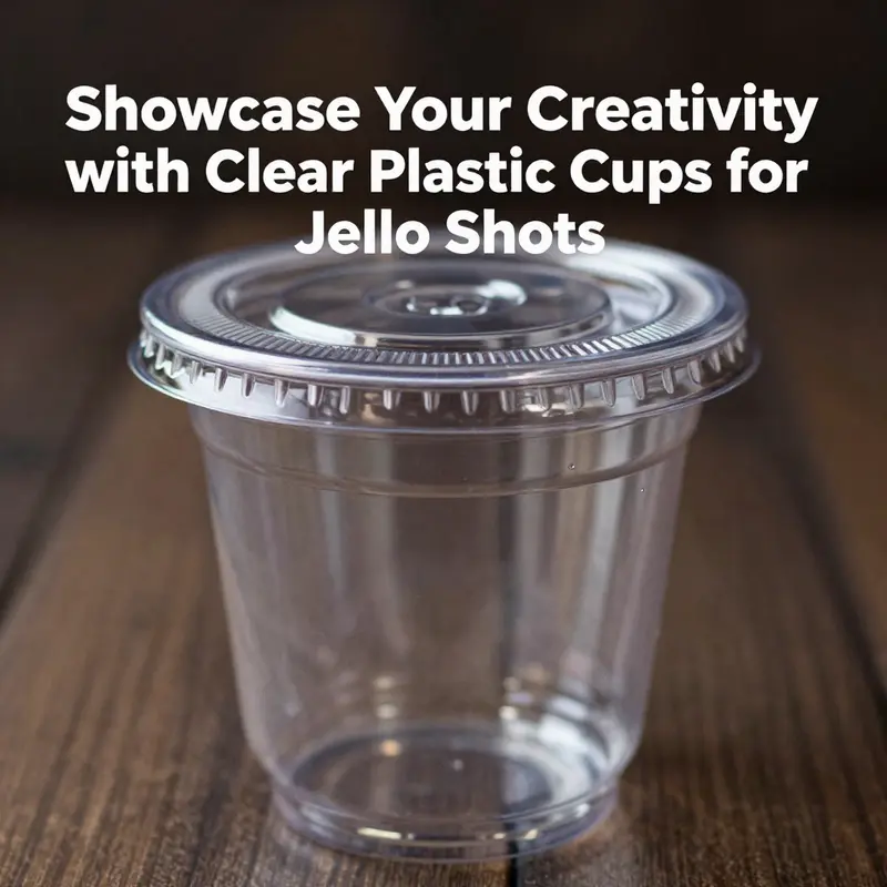 A vibrant display of clear plastic cups highlighting the aesthetic appeal of jello shots.