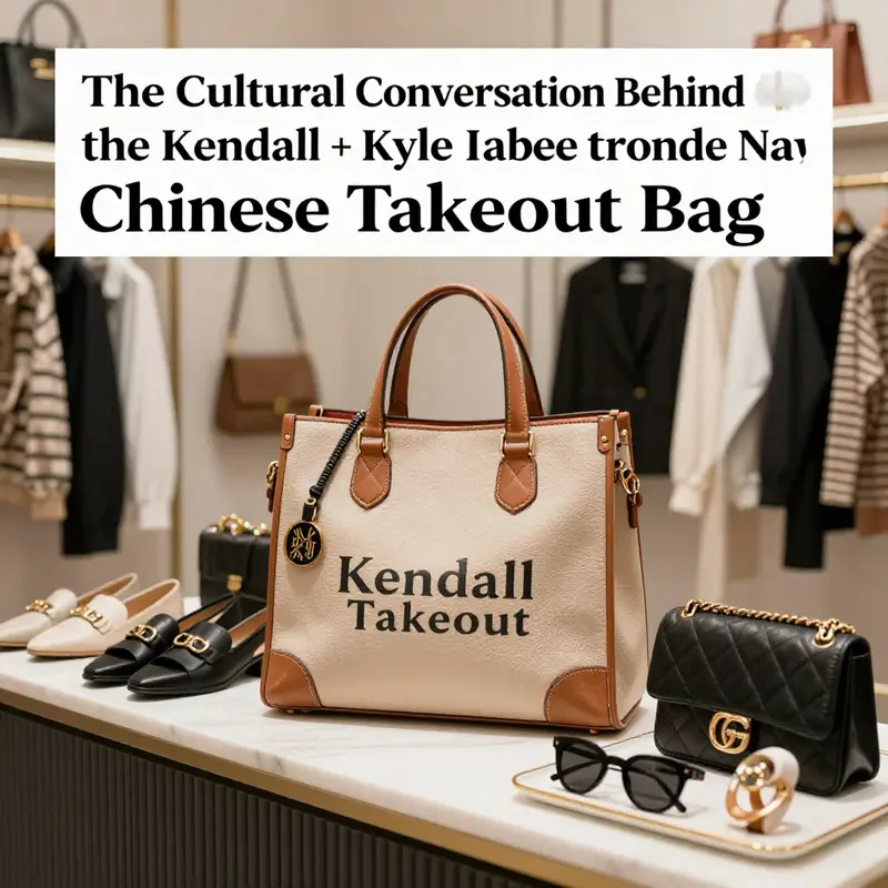 The Kendall + Kylie Chinese Takeout bag influencing contemporary fashion trends.