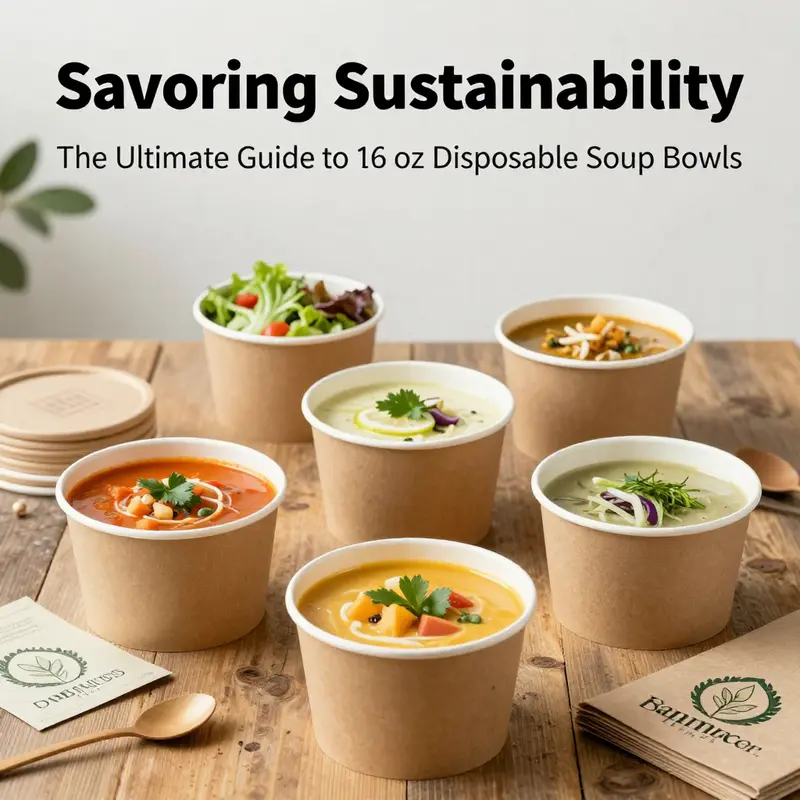 Showcasing the materials and versatile designs of 16 oz disposable soup bowls.