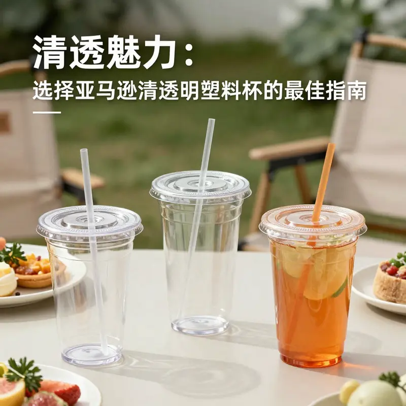适合各种活动的一次性使用透明塑料杯,便捷又实惠。