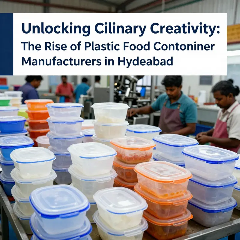 Overview of the plastic food container manufacturing landscape in Hyderabad.