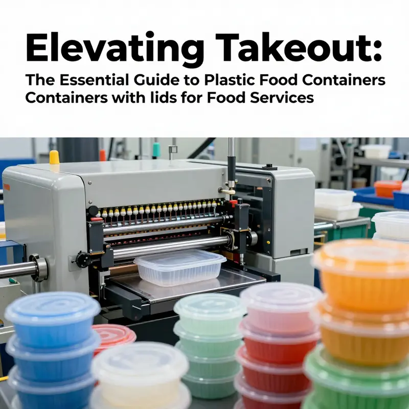 Inside a manufacturing facility where plastic food containers with lids are produced using cutting-edge technology.