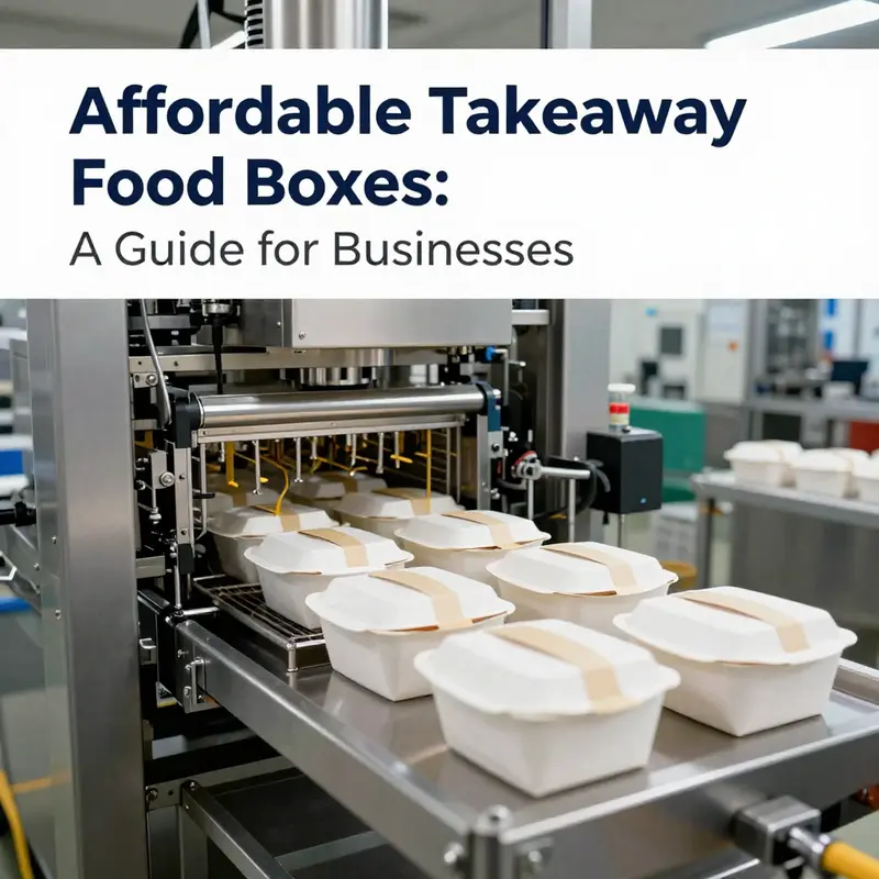 Overview of the supply chain process for sourcing 3-division takeaway food boxes.