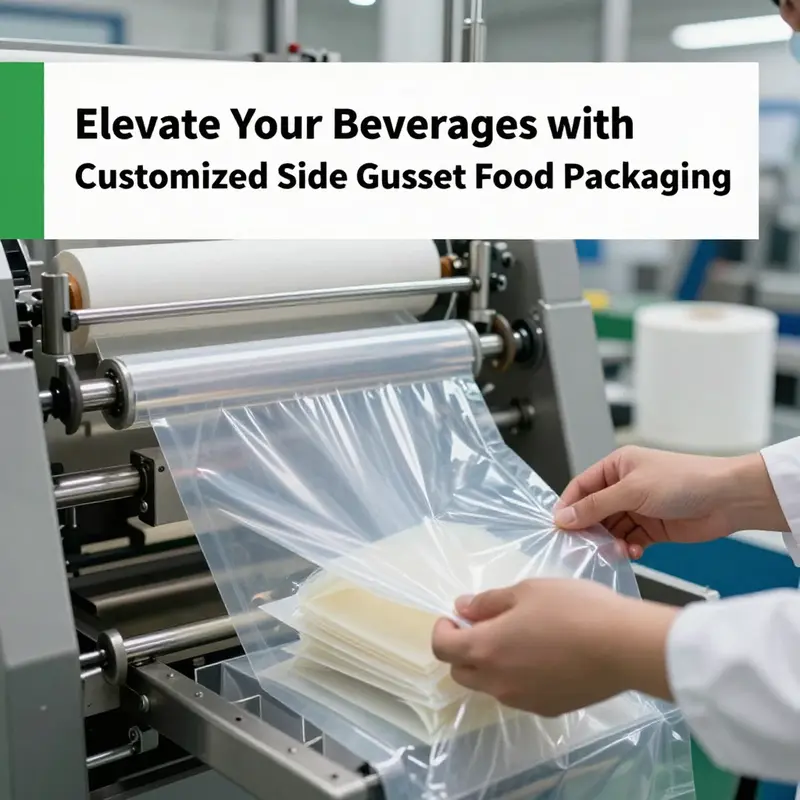 Side gusset bags enhance product visibility while maximizing storage capacity.