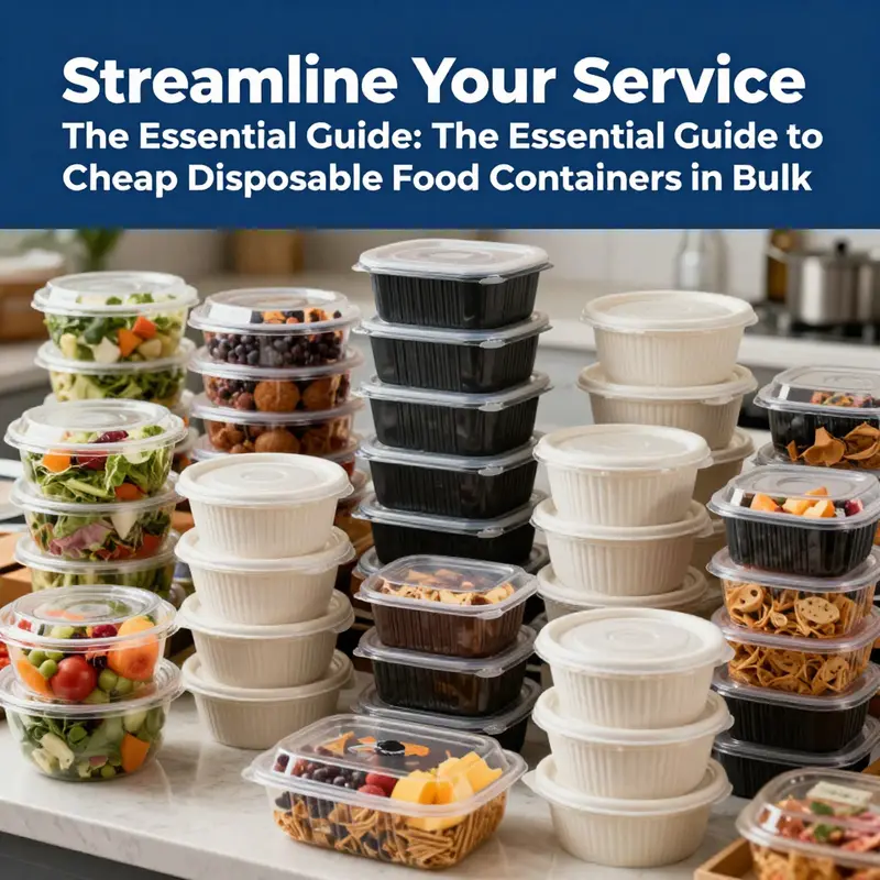 A diverse range of cheap disposable food containers available in bulk, ready to meet food service industry demands.