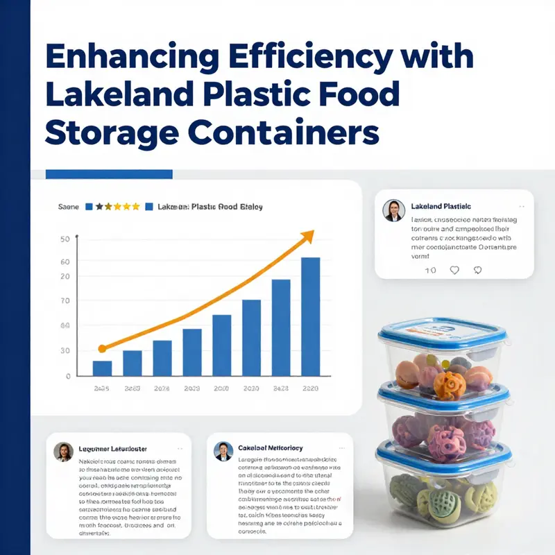 The durability of Lakeland containers shines in a bustling kitchen environment.