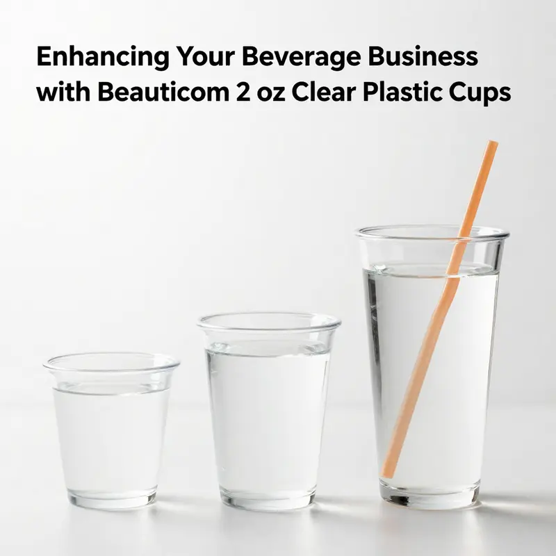A clear view of Beauticom 2 oz cups, highlighting their design and durability.