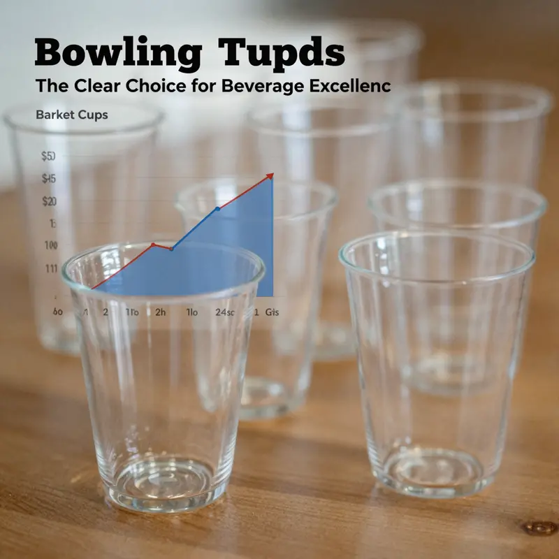 Clear plastic bowling cups showcasing their material properties and transparent design.