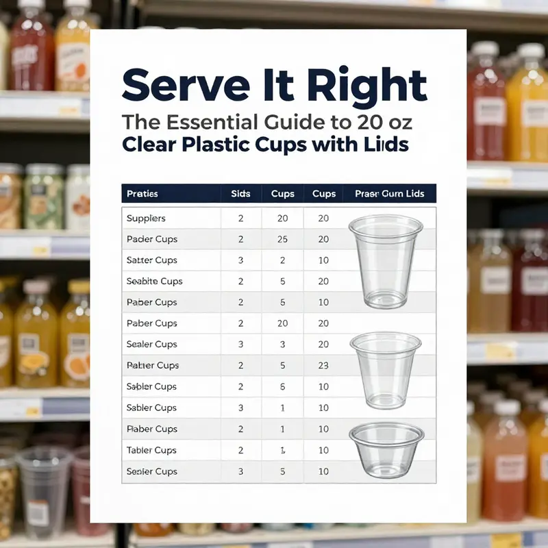 Close-up of durable 20 oz clear plastic cups, highlighting their material quality.