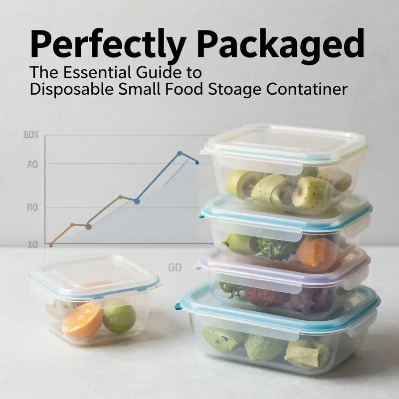 Different types of disposable small food storage containers highlighting their unique materials.