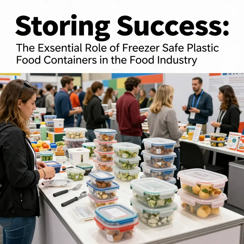 Showcasing durable food-grade plastic materials of freezer safe containers.