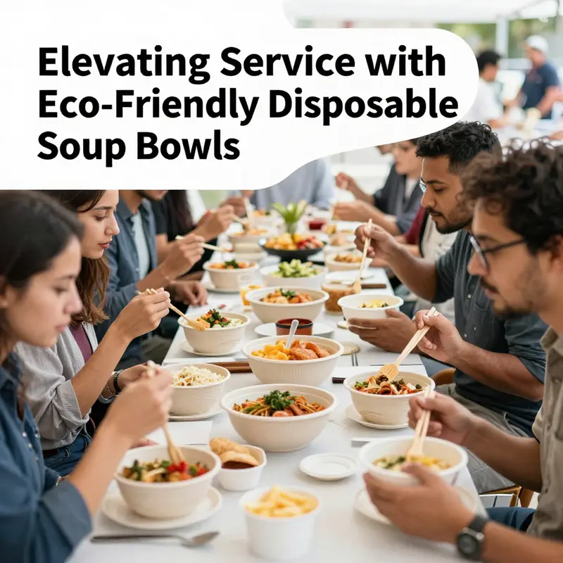 Workers at the factory handle sustainable materials, highlighting the sourcing of eco-friendly ingredients for disposable bowls.