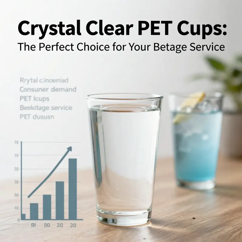 Crystal-clear PET cups enhance beverage presentation with their modern design and visibility.
