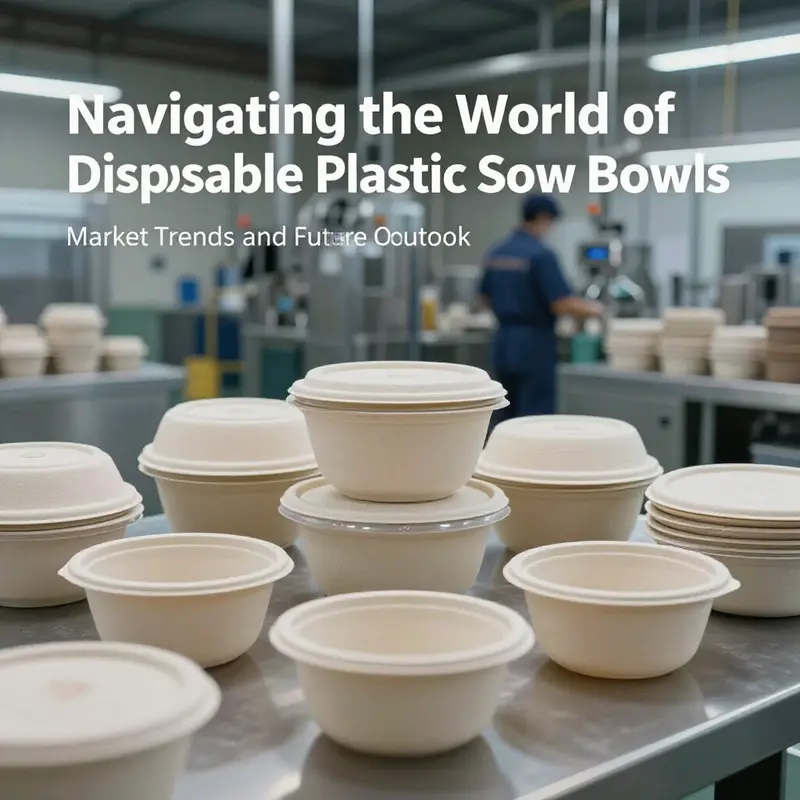 A variety of disposable plastic soup bowls from top manufacturers, catering to diverse culinary needs.