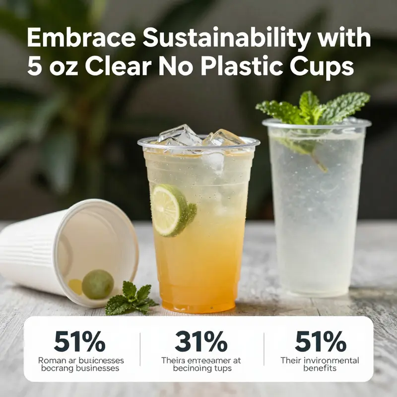 A selection of 5 oz clear PLA cups showcasing their vibrant contents.