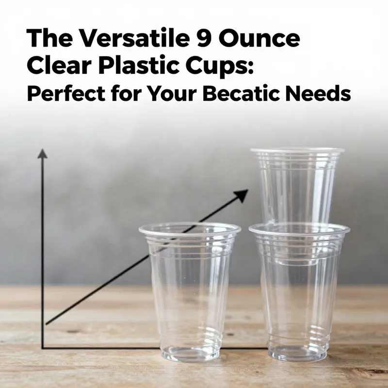 Versatile usage of 9-ounce clear plastic cups at events showcases their multi-functionality.