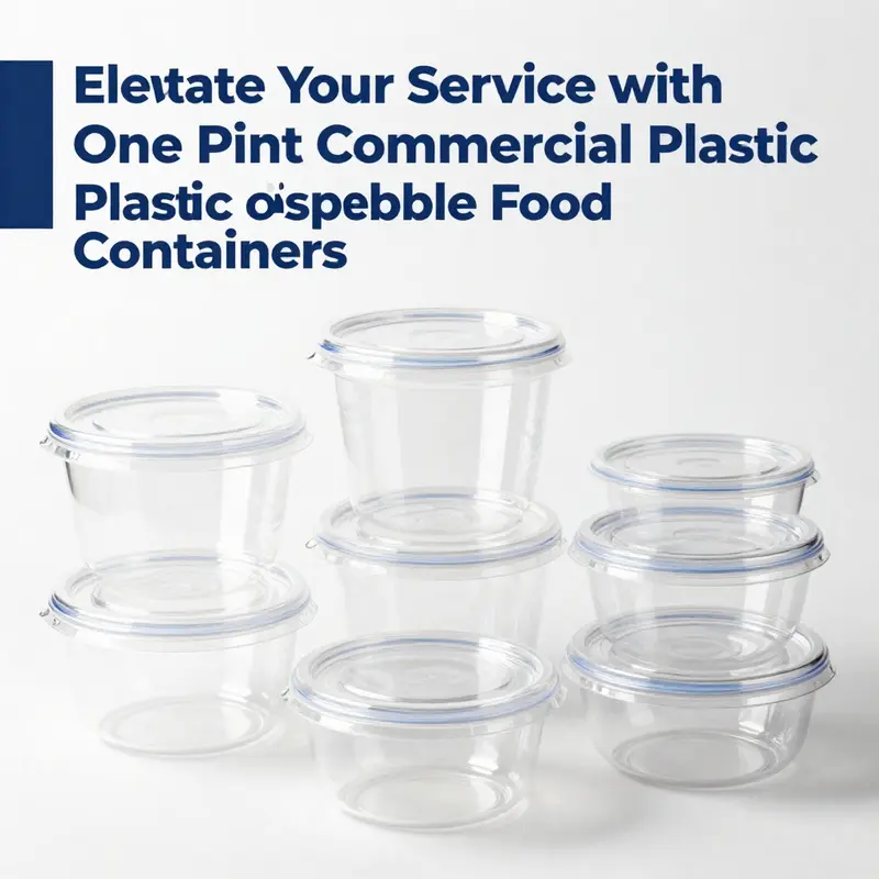 Various materials used in one pint disposable food containers showcasing their unique characteristics.