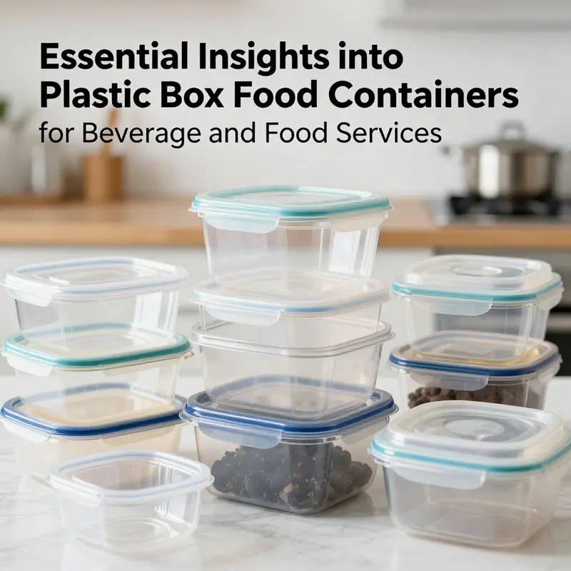 Different types of plastic food containers highlighting materials used in construction.