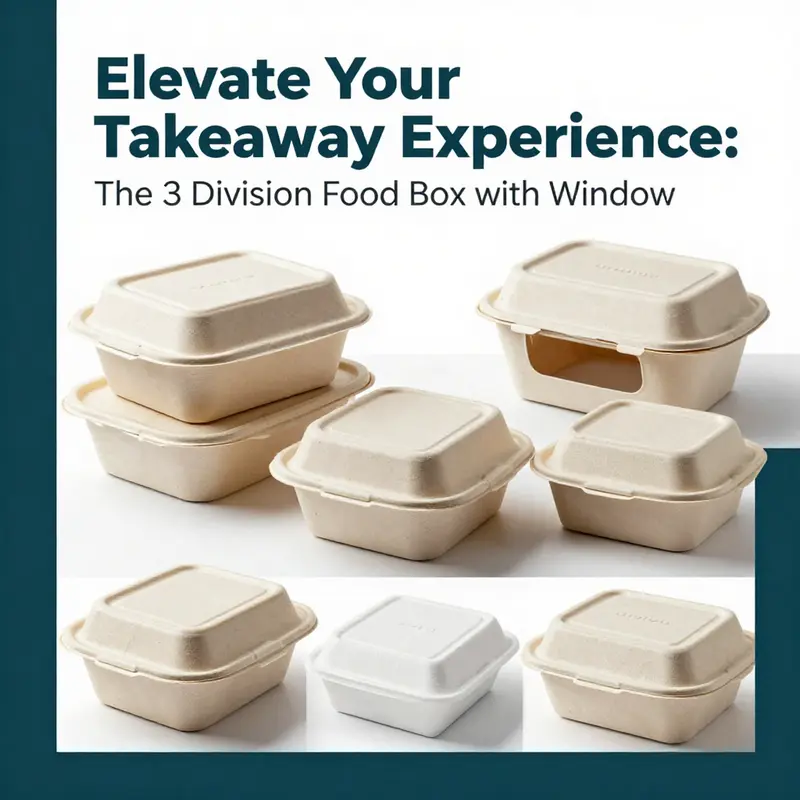 Food trucks capitalize on the market demand with 3 division takeaway boxes, offering an organized and appealing look.