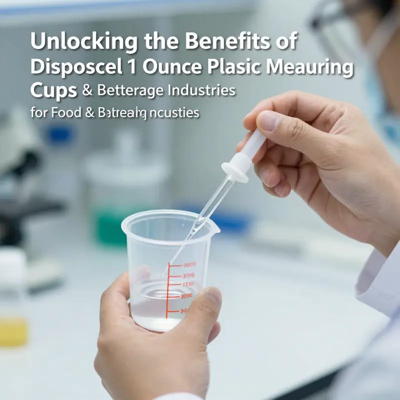 Various types of 1 ounce disposable measuring cups showcasing different materials.