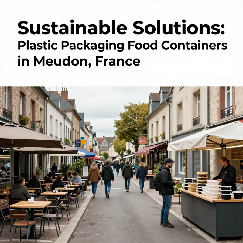 The vibrant market of Meudon, where plastic packaging food containers serve the bustling food culture.