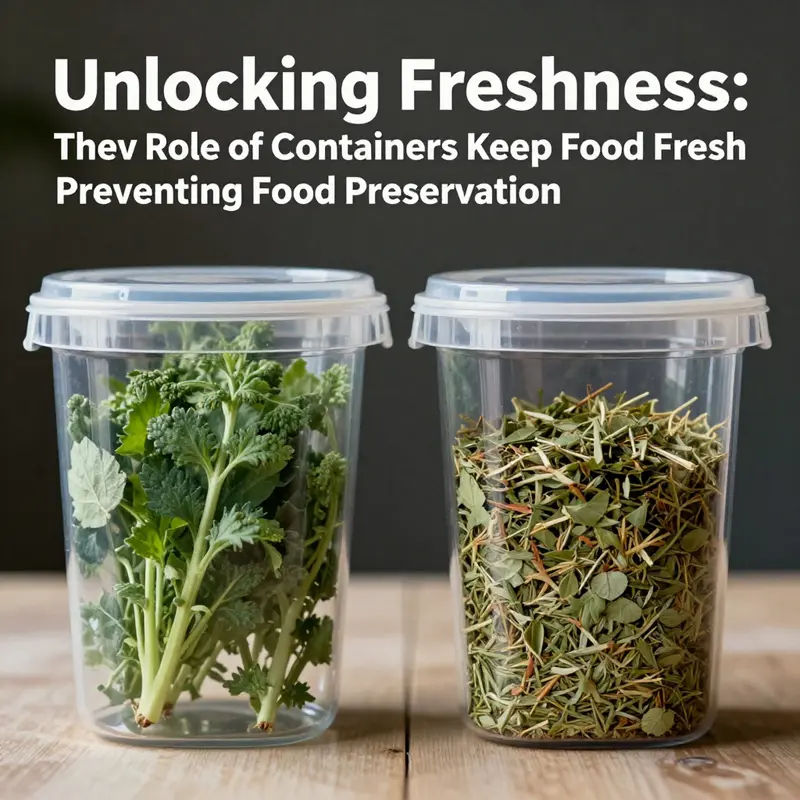 Sealed plastic container maintaining a low-oxygen environment for food freshness.