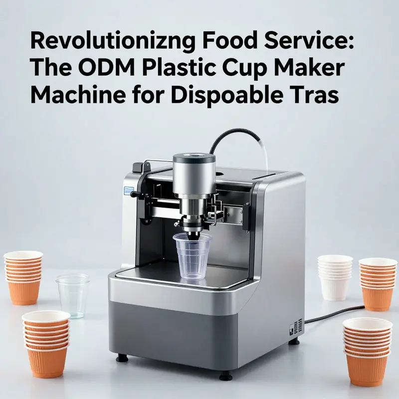 Detailed specifications of the ODM plastic cup maker machine highlight its advanced features and operational efficiency.