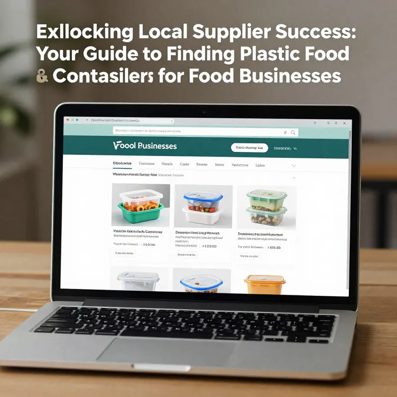 Leverage mapping services to find local plastic food container suppliers.