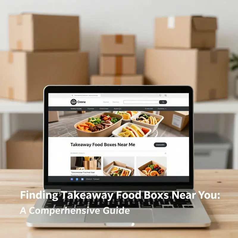 Variety of takeaway food boxes available at local stores.