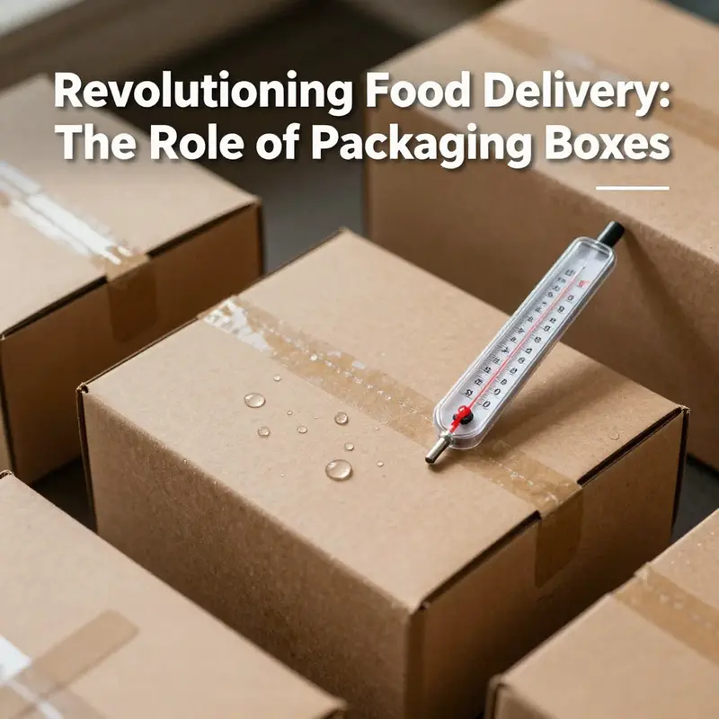 A vibrant collection of materials commonly used for delivery food packaging, illustrating choices available to food businesses.