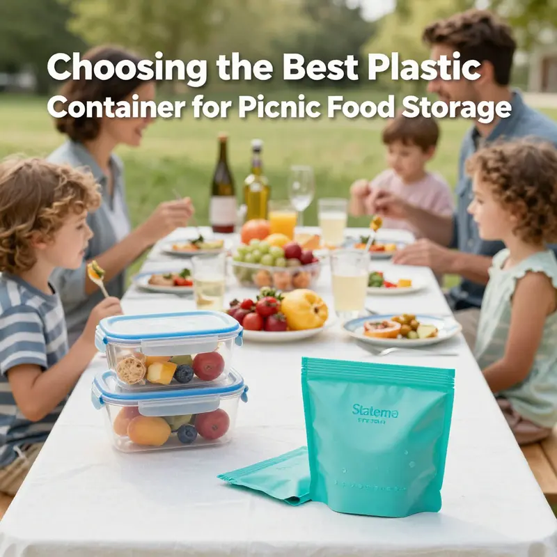 Sistema Tritan containers stacked with picnic foods, showcasing their versatility and practicality.